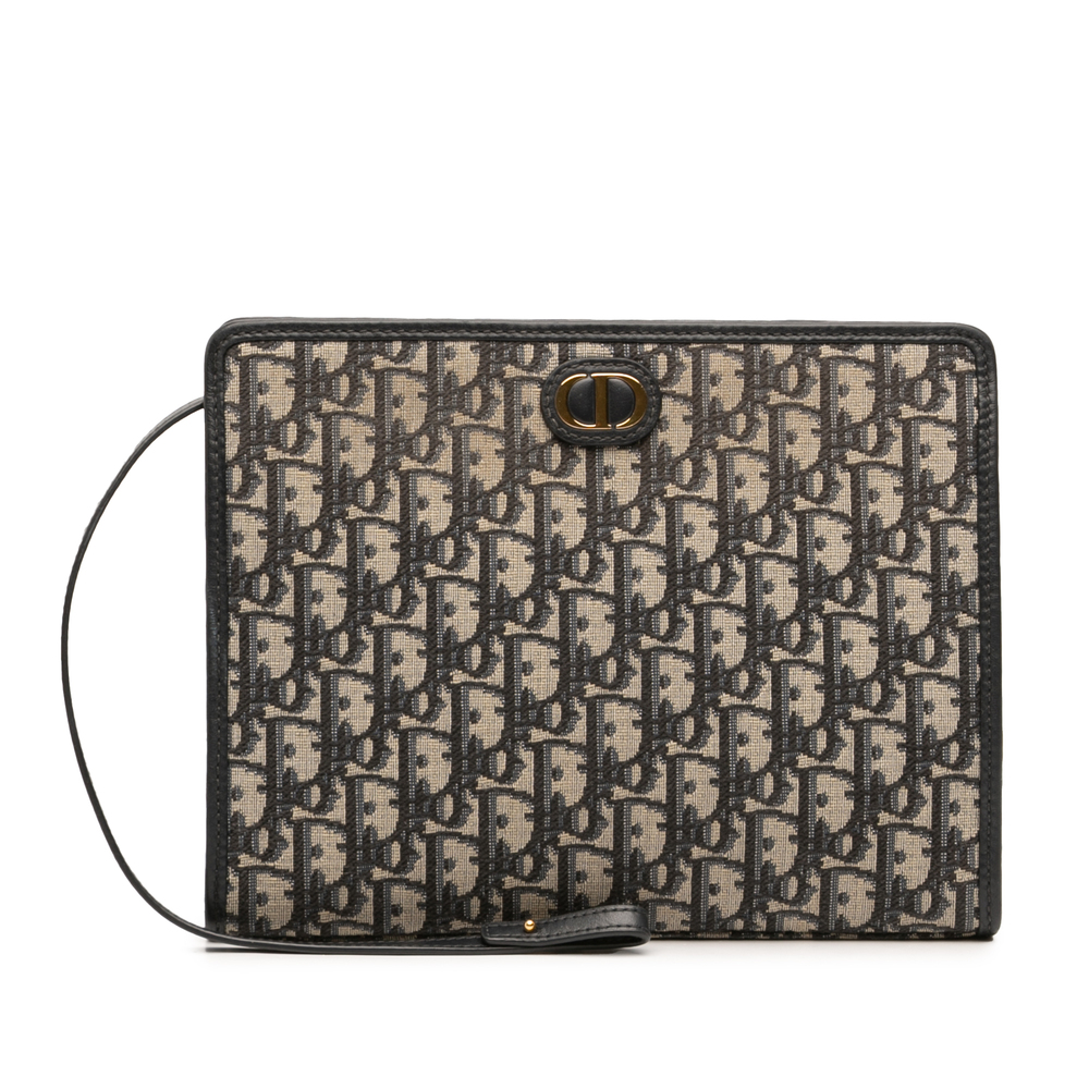 Pre-Loved Dior Oblique Canvas 30 Montaigne Dea Pouch